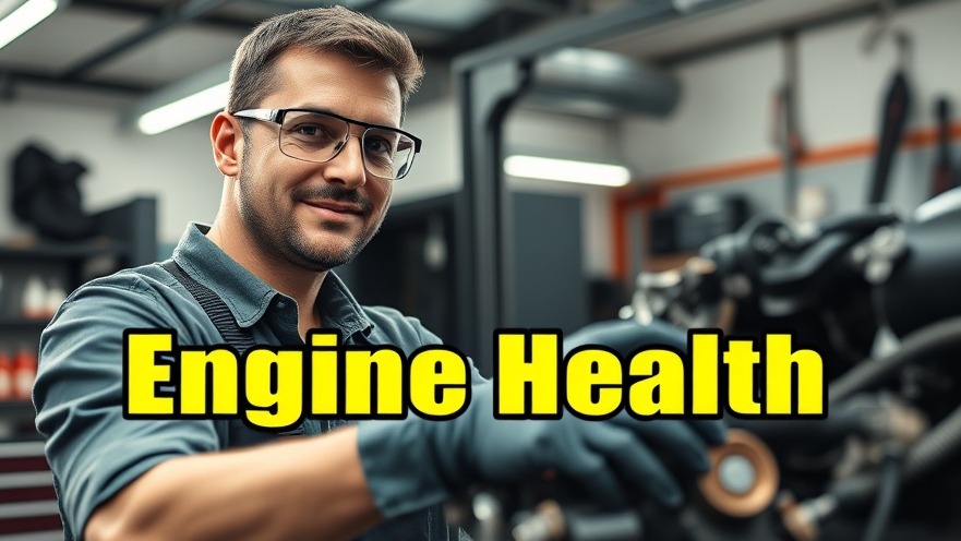 Mechanic working on engine health, showcasing expertise in a bright garage.