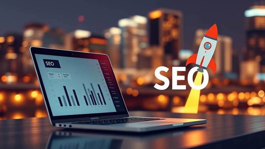Photorealistic laptop scene showcasing SEO strategies and customer engagement.