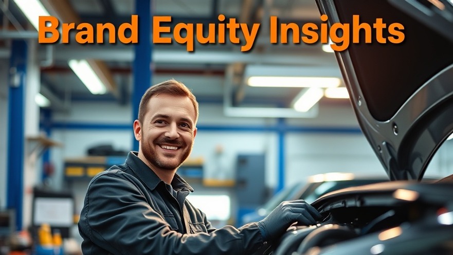 Mechanic in bright repair shop embodies customer loyalty in luxury vehicles for automotive brands.
