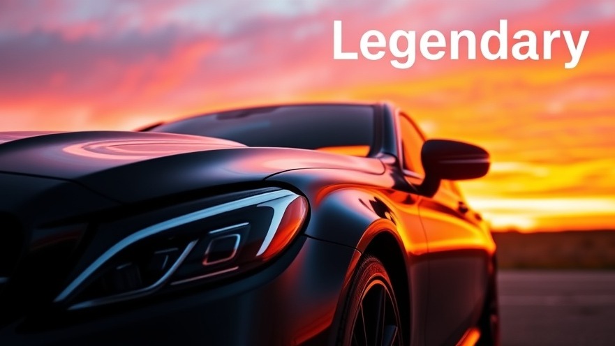 Mercedes-AMG C63 Black Series with V8 engine against a stunning sunset backdrop.