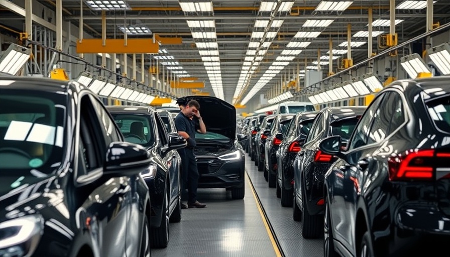 Volvo Electric Cars Sales Decline in factory assembly line.