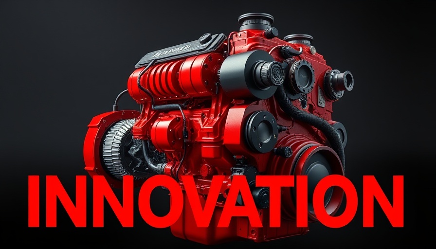 Cummins new gas engine prominently displayed with bold graphics.