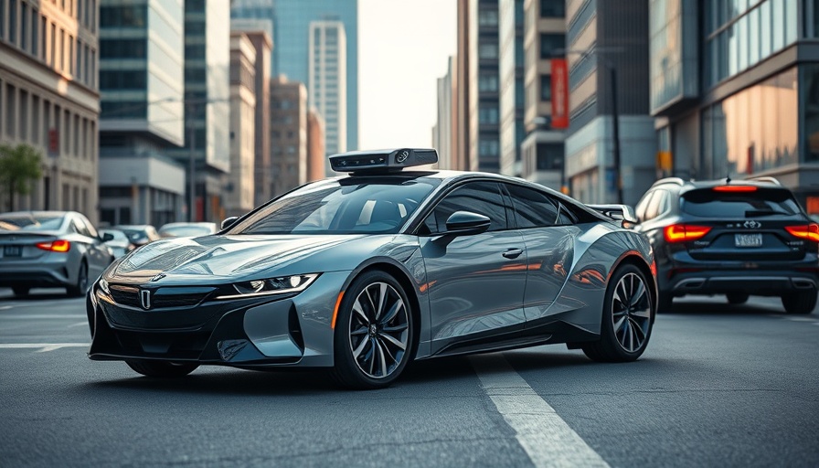 Modern car with safety tech showcases vehicle safety regulations.