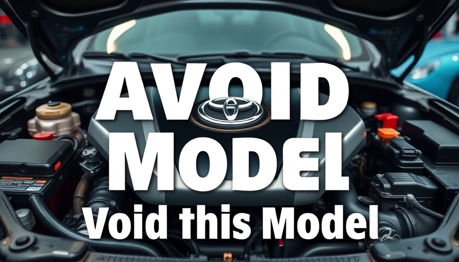 Problematic Toyotas to avoid with a V6 engine warning.