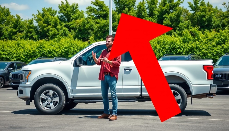 Impact of EU trade deal on car prices depicted with arrow and truck.