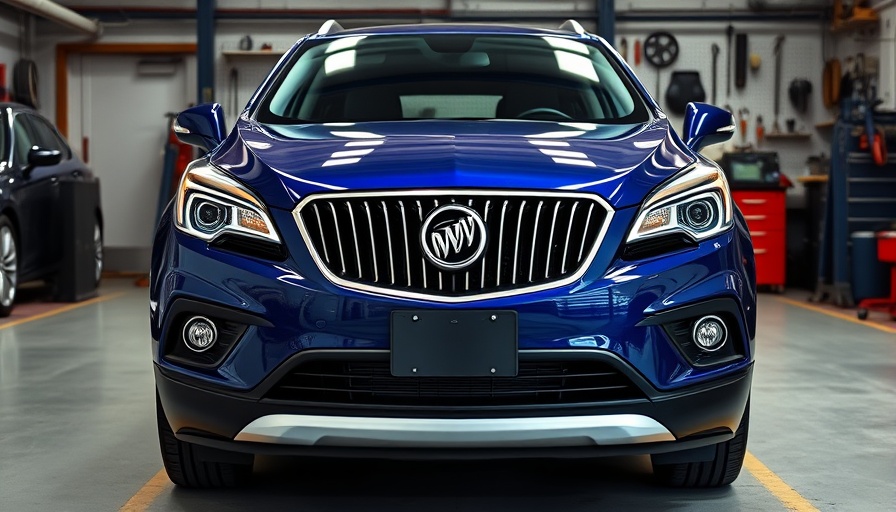 Buick Encore showcasing top problems in garage setting.