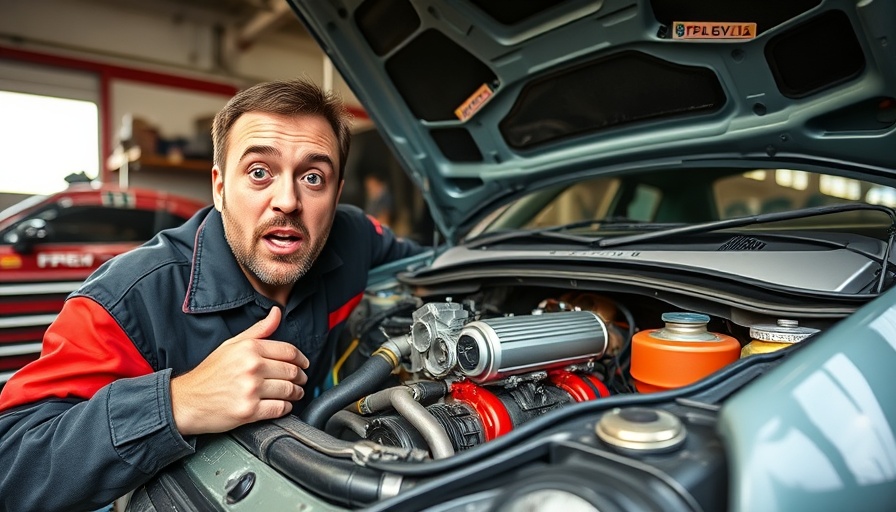 Detailed view of VR5 engine swap into Lupo GTI in garage.
