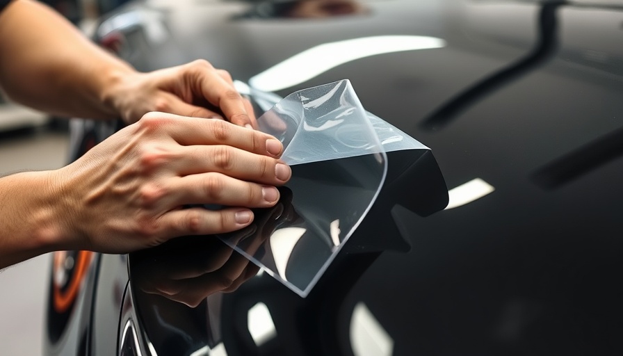 Hands peeling PPF from car surface, illustrating how to properly remove PPF.