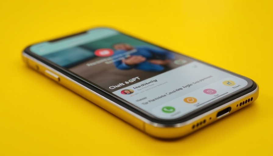 Smartphone with ChatGPT app, showcasing AI in technology.