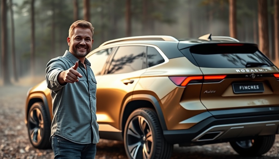 SUV and smiling man discussing safest cars you can buy in 2025