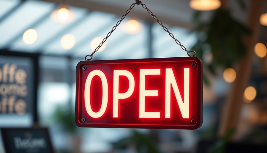 Open sign in window symbolizing seven-day workweek for auto repair shops.