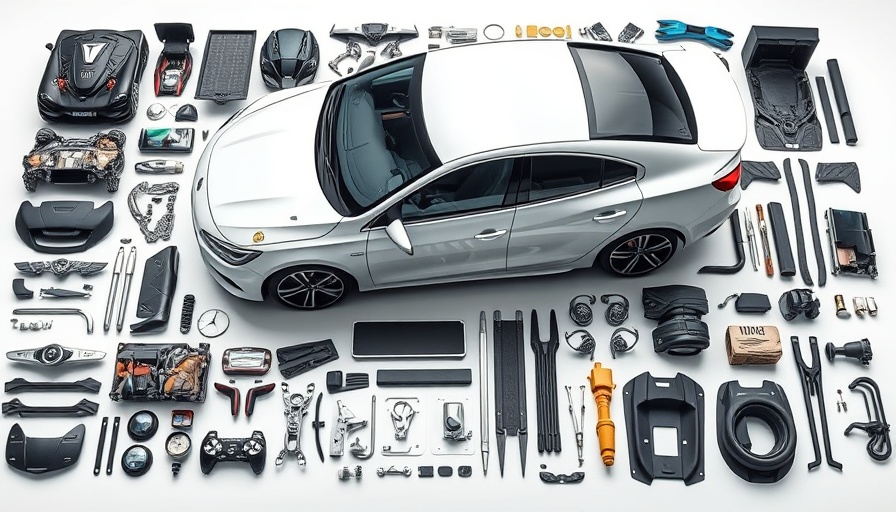 Detailed layout of car parts for heavy-duty catalog efficiency.