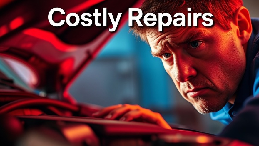 Frustrated car owner examining their engine for wrong engine oil symptoms.