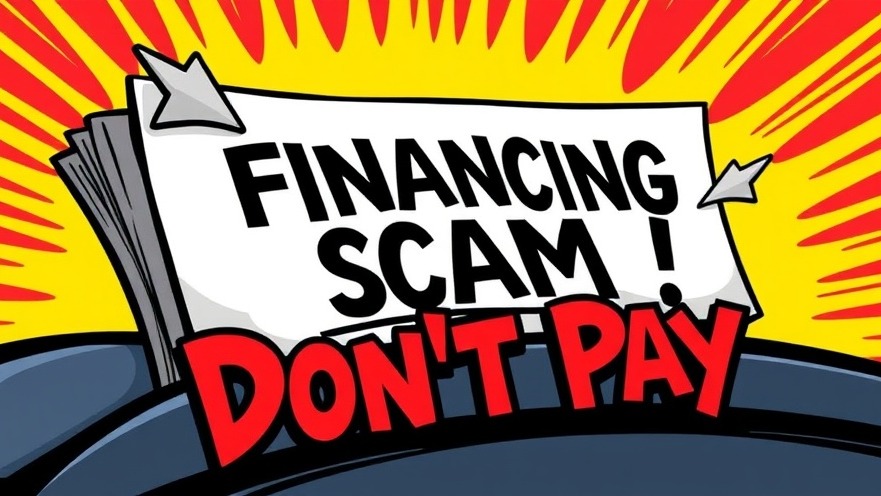 Auto document warning on financing scams, highlighting paint protection packages.