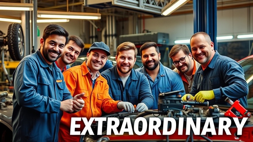 Auto Repair Growth Strategies: Diverse technicians teamwork with modern tools.
