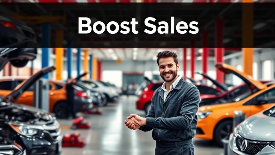 Boost sales in an energetic auto repair shop with happy customers and skilled mechanics.