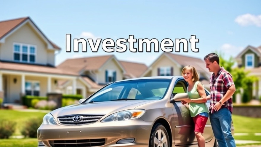 Happy family beside a reliable used 2004 Toyota Camry, showcasing smart buying tips.