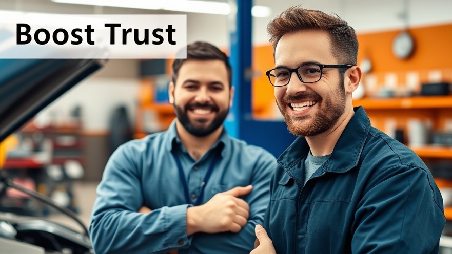 Mechanic boosts trust: showcasing quality repairs and customer loyalty.
