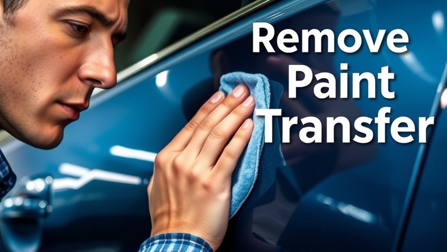 Car maintenance tips: a person cleaning paint transfer from a glossy vehicle.