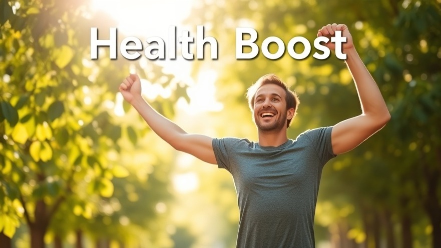 A vibrant man exercising outdoors, symbolizing health and business benefits for entrepreneurs.