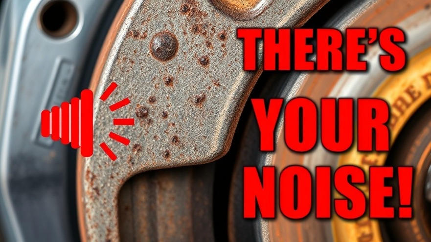 Close-up of a worn brake pad highlighting noise issues and wear; ideal for brake repair tips.