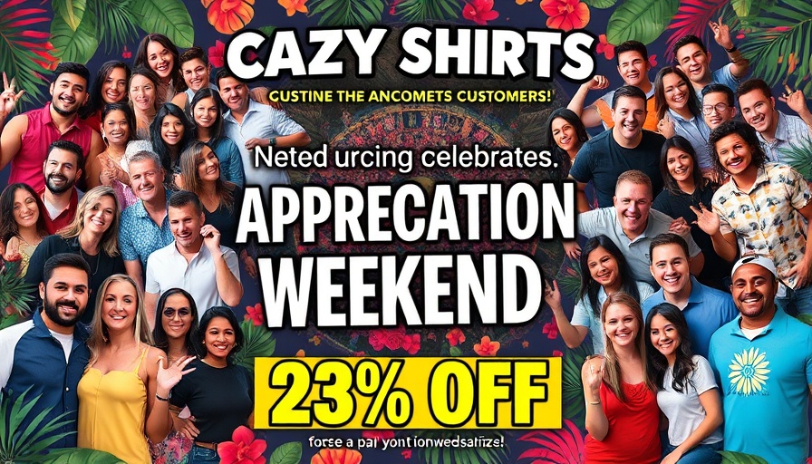 Crazy Shirts Customer Appreciation flyer with discount offer.