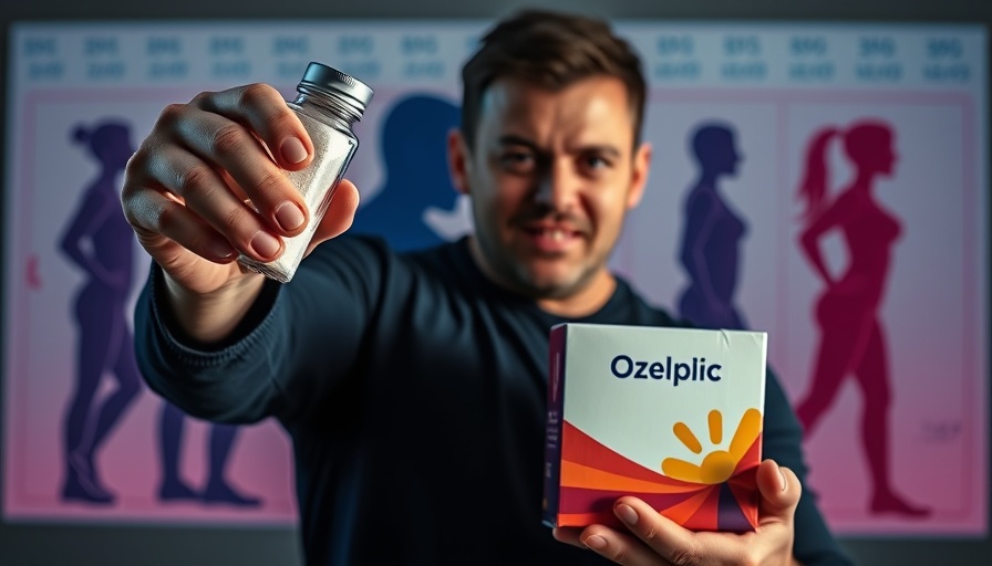 Weight loss after 40: Salt vs. Ozempic comparison illustration.