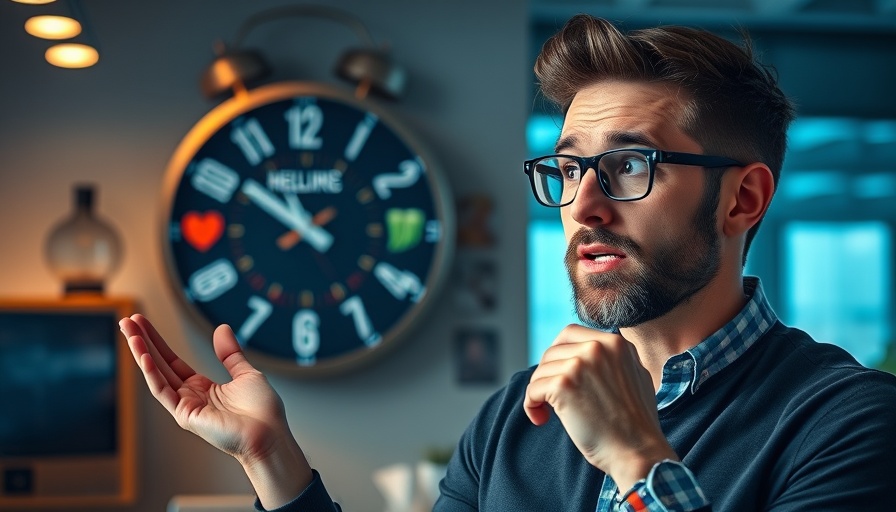 Thoughtful speaker discussing 'Breakfast Burns Fat After 40' benefits, cinematic photo.