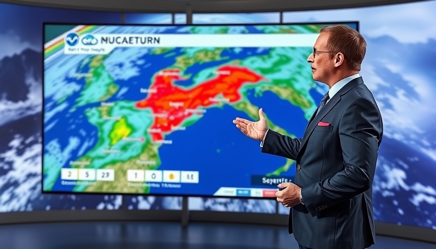 Weather presenter discusses upcoming weather disturbances in Pearl City.