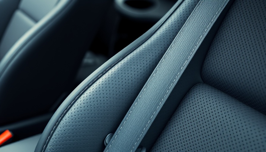 Close-up of car seat rails emphasizing lubrication and maintenance.