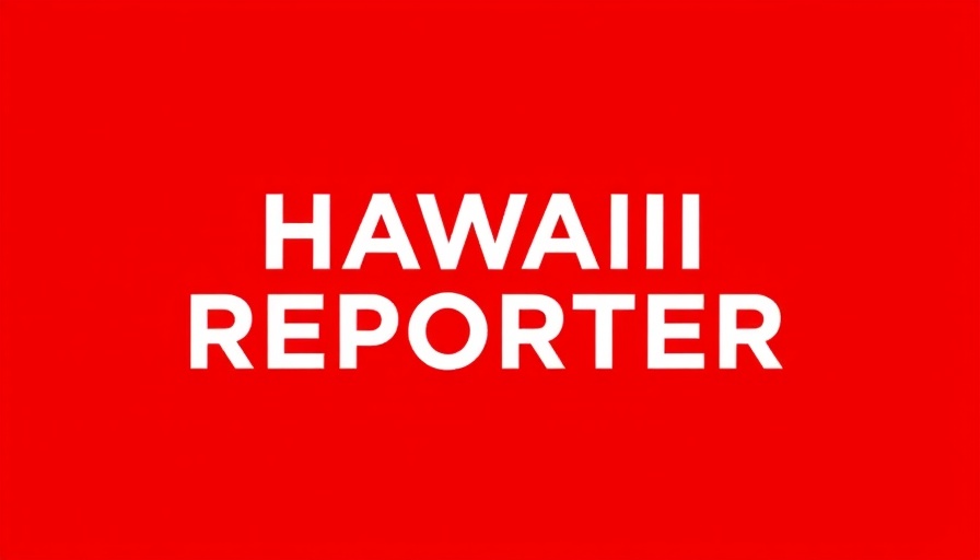 Hawaii Reporter logo in bold white text on red background