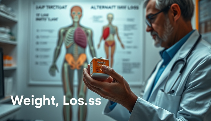 Doctor discussing weight loss alternatives, focused lighting.