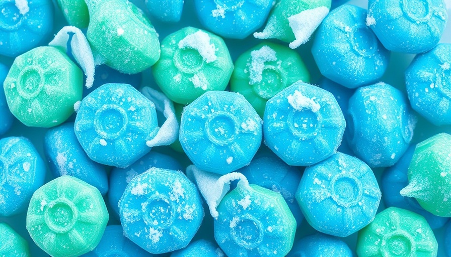 Frozen Laundry Detergent Pod Hack: Frosted detergent pods close-up
