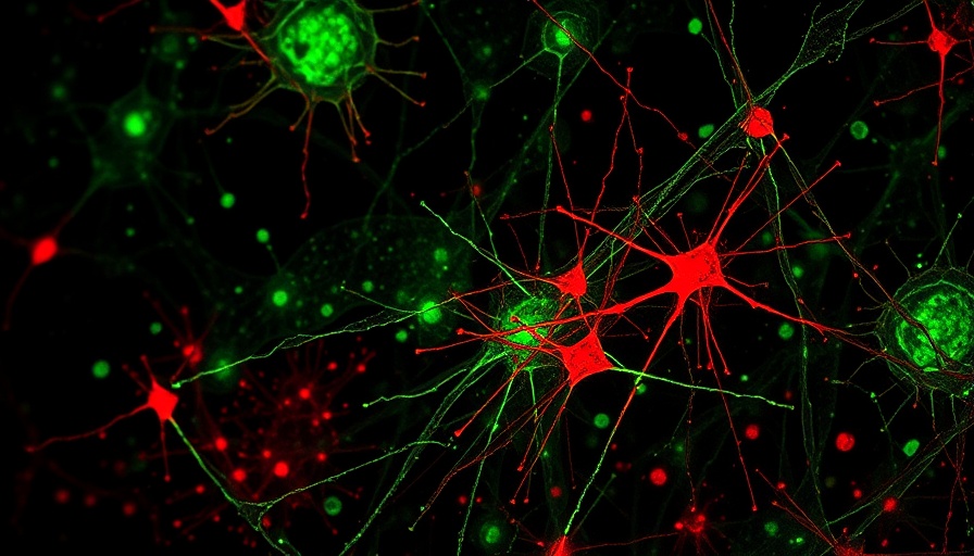 Fluorescent brain cell image for reverse Alzheimer's treatment using nanoparticles.