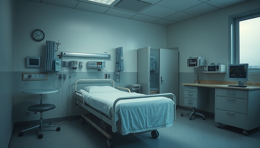 Empty hospital room representing higher health insurance costs for seniors.