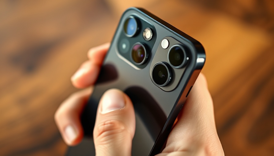 Close-up iPhone photo highlighting design, focus on camera lenses.