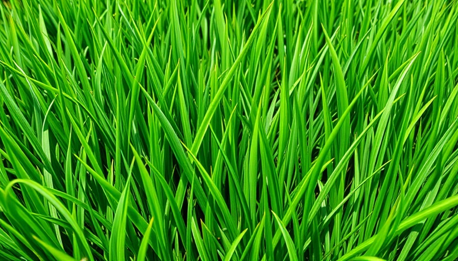 Lush Kentucky bluegrass lawn showing dense green growth.