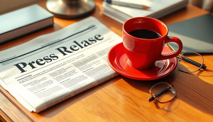 Cozy desk with newspaper and coffee cup.