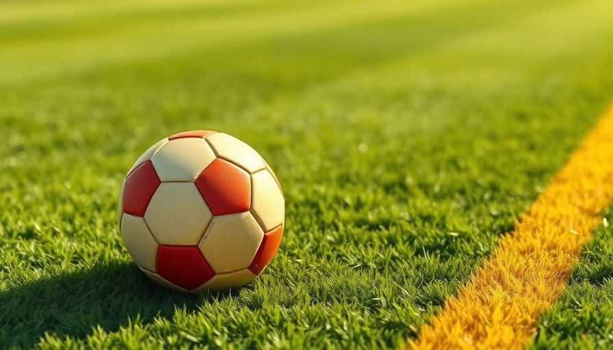 Soccer ball on green field for sports injury prevention education.