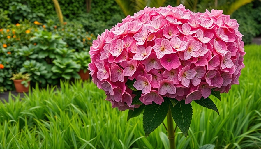 Lush hydrangea tree in garden - hydrangea tree care tips.