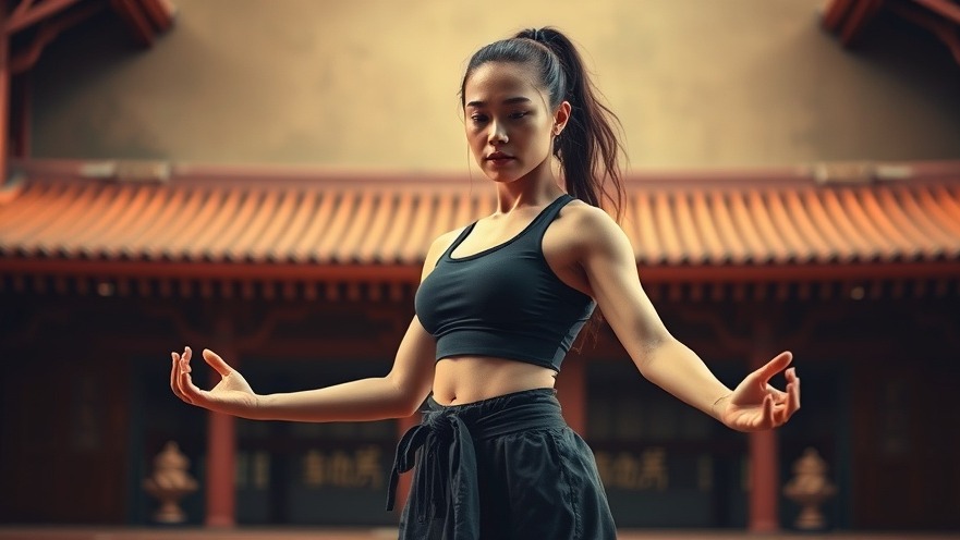 Athletic female martial artist meditating, showcasing martial arts meditation benefits.