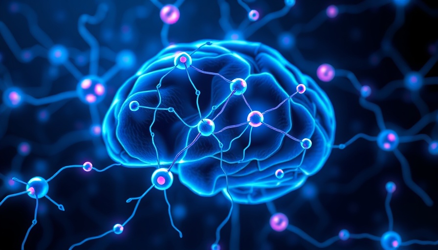 Abstract graphic reflecting exercise and brain health through neural imagery.