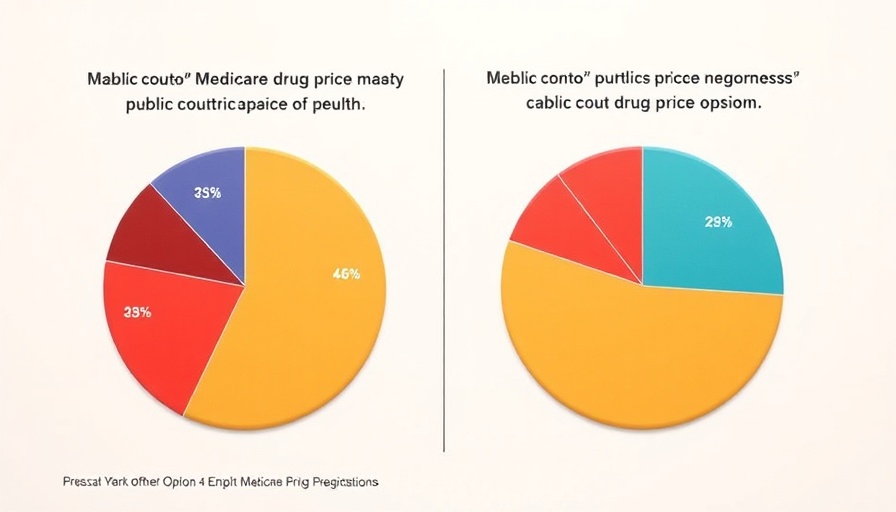Pie charts highlighting support and awareness for Medicare drug price negotiation.