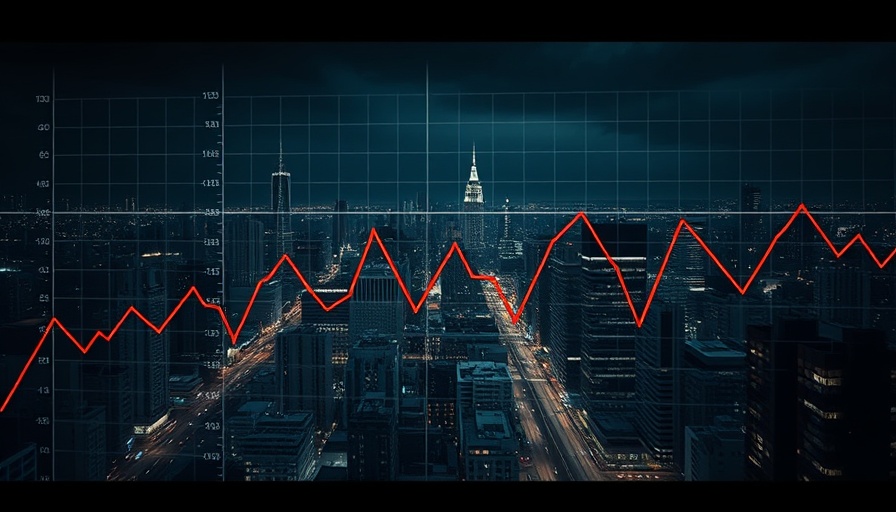 Abstract unemployment rate concept with graph overlay.