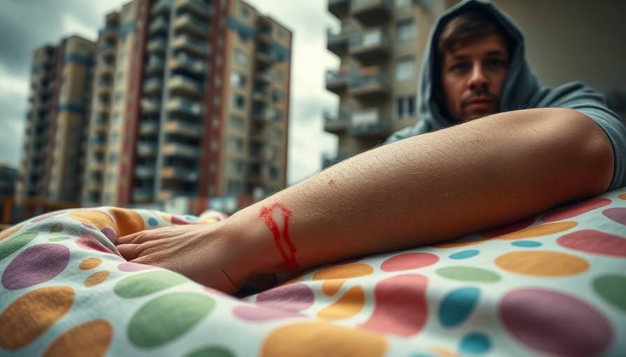 Child's bruised arm and concerned man linked to autistic children abuse.