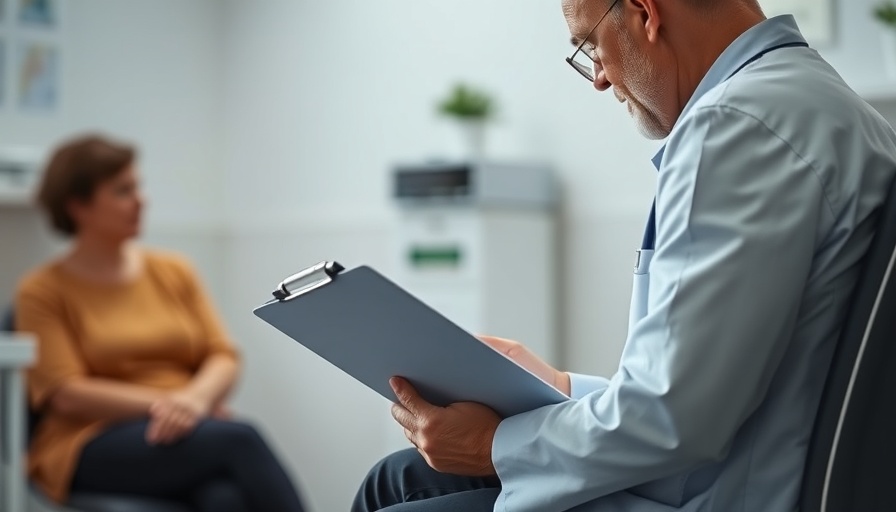 Doctor advises patient on senior care overuse in clinical setting.