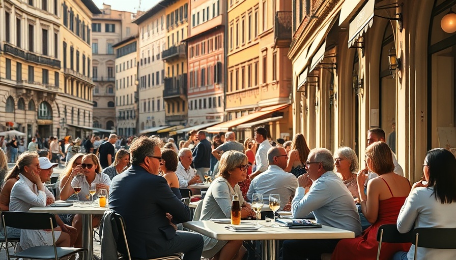 Vibrant street scene in Florence enhancing Autism and Florence experience