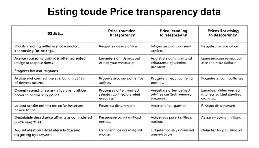 List of challenges in effective price transparency analyses with descriptions.