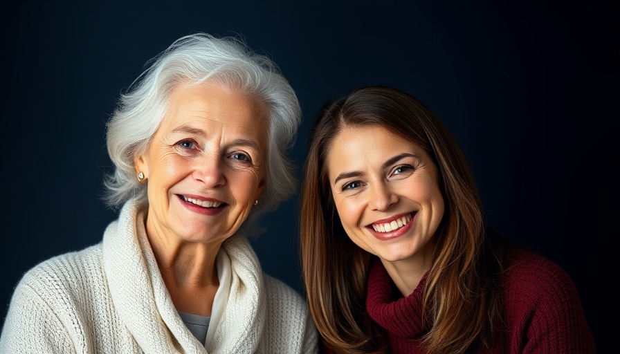 Smiling older woman and young woman together, undiagnosed autism in older adults