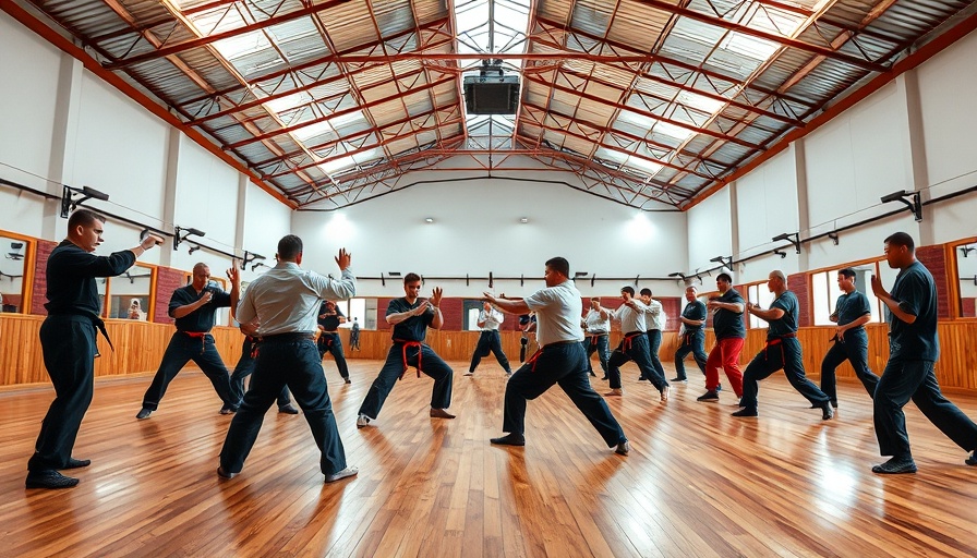 Martial arts practice in a spacious gym demonstrates successful martial arts curriculum.